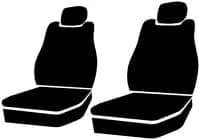FIA Black Dura-Tech Pro Bucket Front Seat Covers | 19-26 Ram 1500