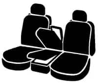 FIA Black Dura-Tech Pro 40/20/40 Front Seat Cover | 19-26 Ram 1500 with Front Bench Seat with Armrest and Cushion Storage