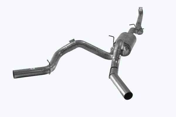 Flo-Pro Échappement double après tuyau de descente 4 po | 2001-2004.5 GM 2500/3500 6.6L Duramax