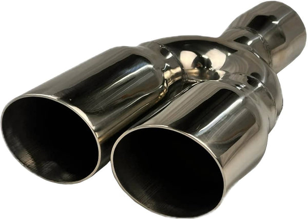 Flo-Pro Downward Slant Dual Exhaust Tip 3"X3"X12"