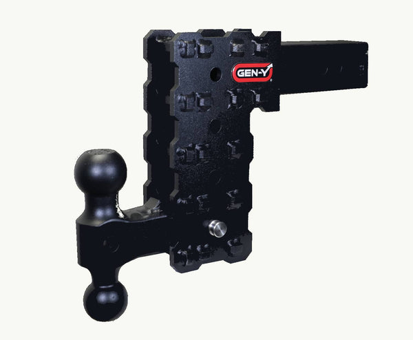 Gen-Y Hitches Phantom-X Ball Mount - 7.5" Drop / 2.5" Shank with GH-051 Dual Ball Mount