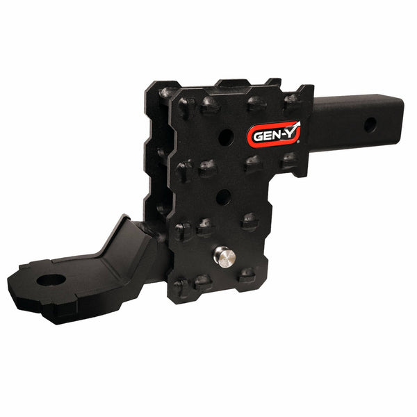 Gen-Y Hitches Phantom-X Adjustable Ball Mount - 4.5" Drop with Platinum Ball Mount