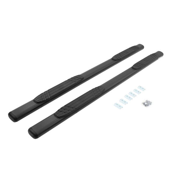 Go Rhino Universal 4In 80In Long Black Side Bars OE Xtreme Sidesteps Textured Black (640080T)