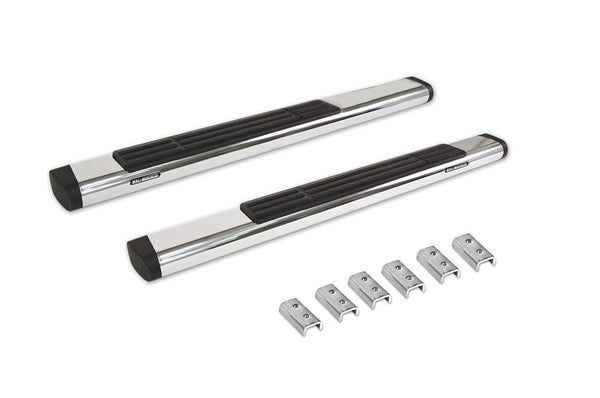 Go Rhino Universal 6IN 52IN LONG Stainless SIDE BARS OE Xtreme Sidesteps Polished (660052PS)