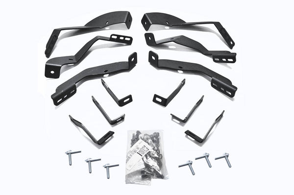 Go Rhino Cab Length Nerf Bars Mount Kit - 15-19 Silverado/Sierra HD Extended Cab Diesel