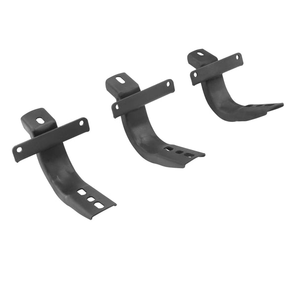 Go Rhino Brackets for OE Xtreme Cab Length Sidesteps, Black — 2021+ Ford Bronco (6841295)