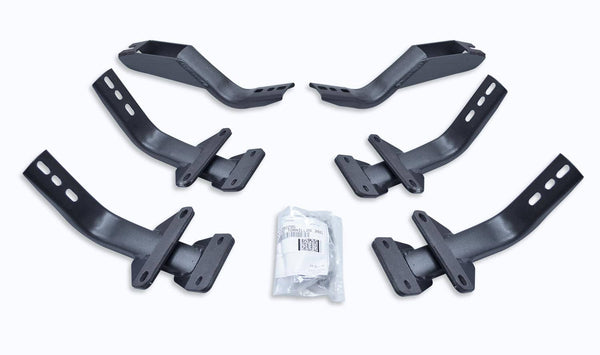 Go Rhino 2015-2018 F-150/2017-2018 F-250/F-350 Super Cab Brackets for OE Xtreme Cab Length Sidesteps Black (6841565)