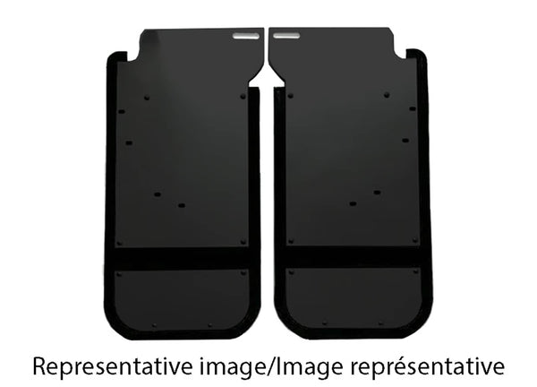 Air Hawk Carbon Black Custom Fit Rear Mud Flaps - 07-14 Silverado HD/ 07-13 Silverado 1500 - Short Version