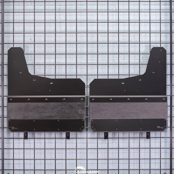 Air Hawk Garde-boue arrière sur mesure 20-26 Silverado HD Dually - noir carbone