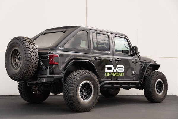 DV8 Offroad 2018+ Wrangler JL 4Dr 2 pc Hard Top (Razor Fast Back) (No Wiper No Defrost)