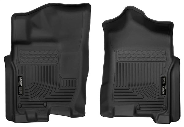 Husky Liners Front Floor Liners — 2016-2024 Nissan Titan XD, Black