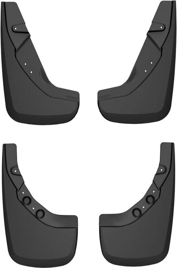 Husky Liners Black Molded Custom Fit Front and Rear Mud Flaps | 24-26 Tacoma (EXCLUDING TRD PRO AND TRAILHUNTER)
