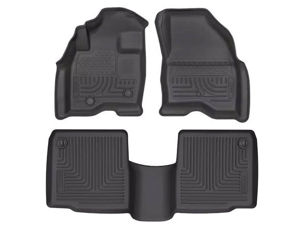 Husky Liners Weatherbeater Black Front and Rear Floor Liners - 15-19 Explorer