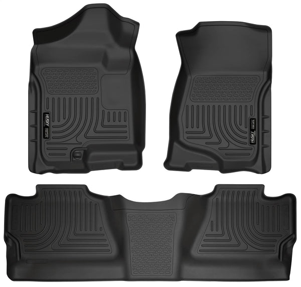 Husky Liners Floor Liners (no manual shifter) — for select Chevrolet and GMC trucks