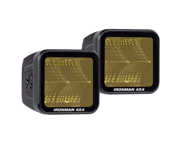 Ironman 4x4 2.8" LED Cube Light (Flood Beam, Amber) - ILED20BFAK