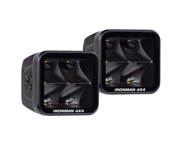 Ironman 4x4 2.8" LED Cube Light (Spot Beam, Clear) - ILED20BK