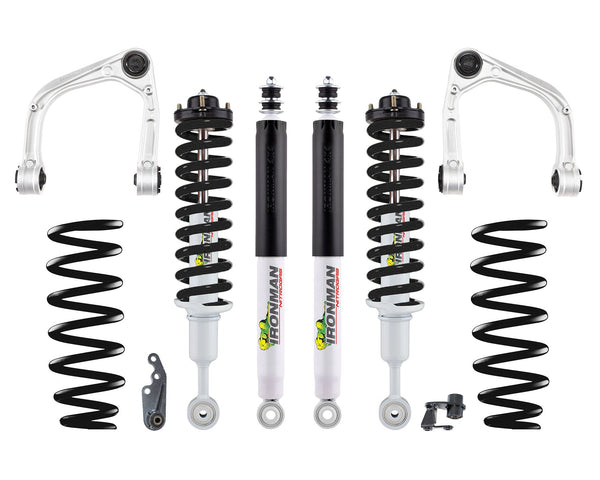 Ironman 4x4 Ensemble de combinés filetés préassemblés Nitro Gas - ressorts noirs - Toyota Tundra (2022+) (TOY085CB1KGS2P-B)