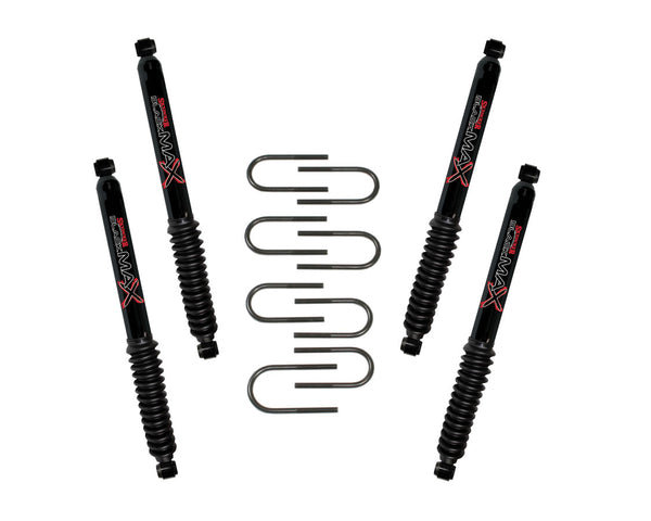 Component Box for Skyjacker 4" Lift Kit — with 4 Blk M — 1976-1983 Jeep CJ5; 1976-1986 Jeep CJ7; 1981-1985 Jeep Scrambler (J41BB)