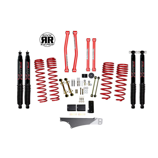 Skyjacker 2.5 In. Rock Ready® Suspension Lift Kit With Black MAX Shocks.