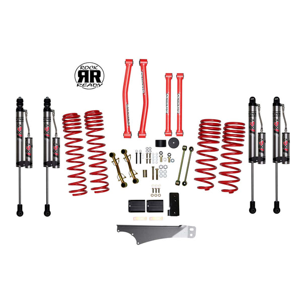 Skyjacker 3.5 In. Rock Ready® Lift Kit With ADX 2.0 Remote Reservoir Monotube Shocks.