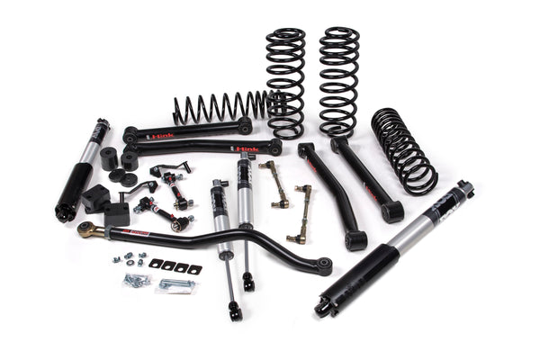 JKS Manufacturing Ensemble de rehaussement 3 po | J-Konnect | 2018-2025 Jeep Wrangler JL 2 portes — avant (JSPEC146PS)