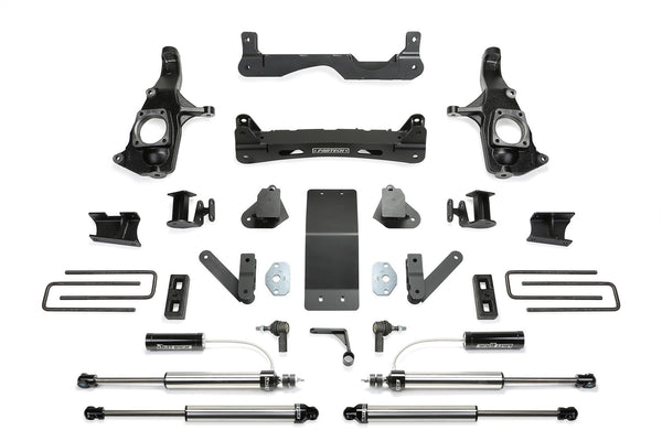 Fabtech Crossmember Lift System — 4" Lift — 2011-2019 Chevrolet Silverado 3500 HD / GMC Sierra 3500 HD (K1124DL)