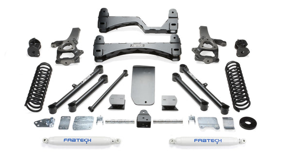 Fabtech Basic Lift System with Shocks, 6" Lift — 2012-2018 Ram 1500