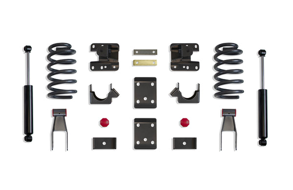 MaxTrac 2"/4" Lowering Kit (COILS, EXT/CREW CAB) — Grey Powdercoat (K331524-8)