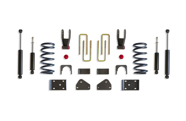 MaxTrac 2"/4" Lowering Kit — Grey Powdercoat — 2002-2008 Ram 1500 (K332124-6)