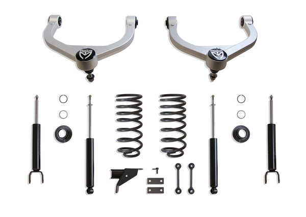 MaxTrac 2"/4" Lowering Kit W/ Camber Correction Upper Arms — 2019-2024 Ram 1500 Classic & 2019-2025 Ram 1500