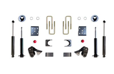 MaxTrac 2"/4" Lowering Kit (STRUTS) — Grey Powdercoat — 2015-2025 Ford F-150 (K333224S)