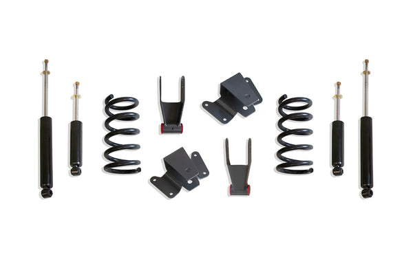 MaxTrac Ensemble d'abaissement 2 po/4 po — revêtement en poudre gris — 1997-2003 Ford F-150, 2WD (K333524-6)