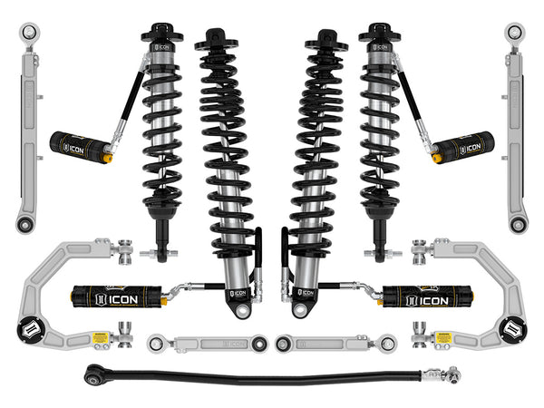 ICON 2021-2026 Ford Bronco, Non-Sasquatch, 3-4" Lift, Stage 7 Suspension System, CDCV, Billet