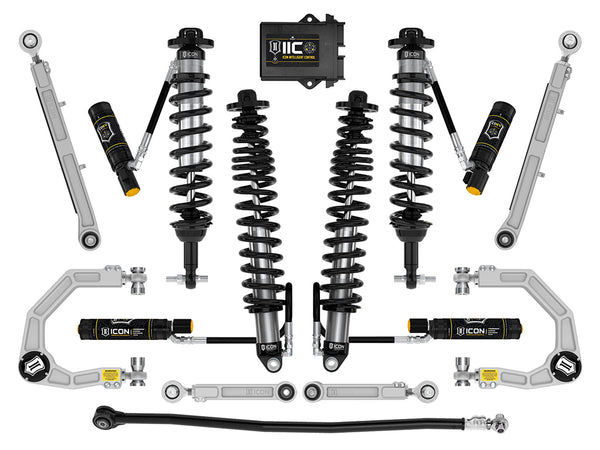 ICON 2021-2026 Ford Bronco, Non-Sasquatch, 3-4" Lift, Stage 8 Suspension System, Billet