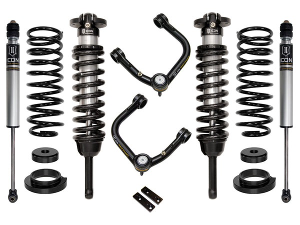 ICON Système de suspension Stage 2 2003-09 Lexus GX470, rehaussement de 0-3.5 po, bras de suspension supérieurs tubulaires