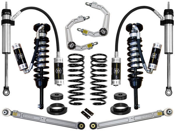 ICON Système de suspension Stage 5 2003-09 Lexus GX470, rehaussement de 0-3.5 po, bras de suspension supérieurs en billette