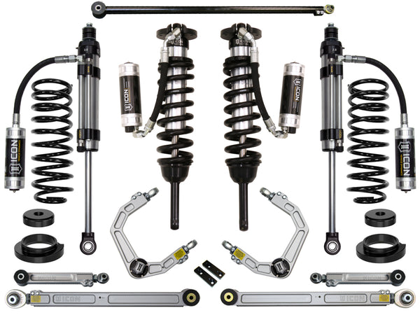 ICON Système de suspension Stage 8 2003-09 Lexus GX470, rehaussement de 0-3.5 po, bras de suspension supérieurs en billette