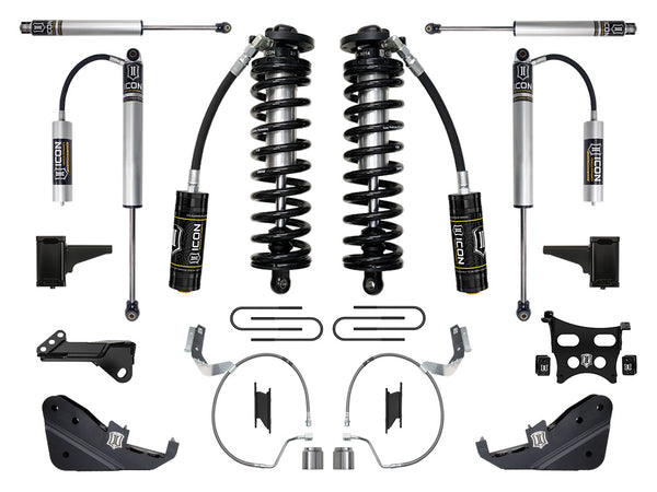 ICON 2023-2026 Ford F-250/F-350 Super Duty 4WD, 4-5.5" Lift, Stage 2 Coilover Conversion System