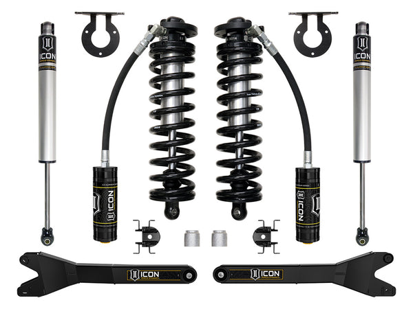 ICON 2023-2026 Ford F-250/F-350/F-450 Super Duty 4WD, 2.5-3" Lift, Stage 1 Coilover Conversion System w/ Radiu