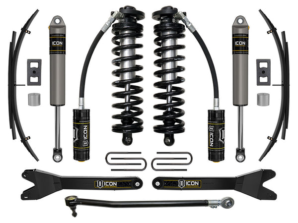ICON 2023-2026 Ford F-250/F-350 Super Duty 4WD, 2.5-3" Lift, Stage 2 Coilover Conversion System w/ Radius Ar (K63202RL)