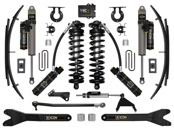ICON 2023-2026 Ford F-250/F-350 Super Duty 4WD, 2.5-3" Lift, Stage 6 Coilover Conversion System with Radius (K63206RL)