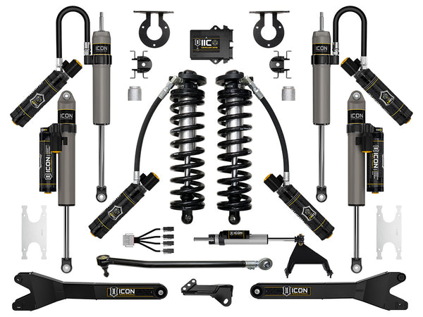 ICON 2023-2026 Ford F-250/F-350 Super Duty 4WD, 2.5-3" Lift, Stage 7 Coilover Conversion System with Radius Ar (K63207R)