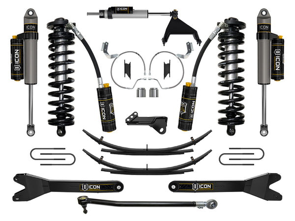 ICON 2023-2026 Ford F-250/F-350 Super Duty 4WD, 4-5.5" Lift, Stage 5 Coilover Conversion System w/ Radius Ar (K63215RL)