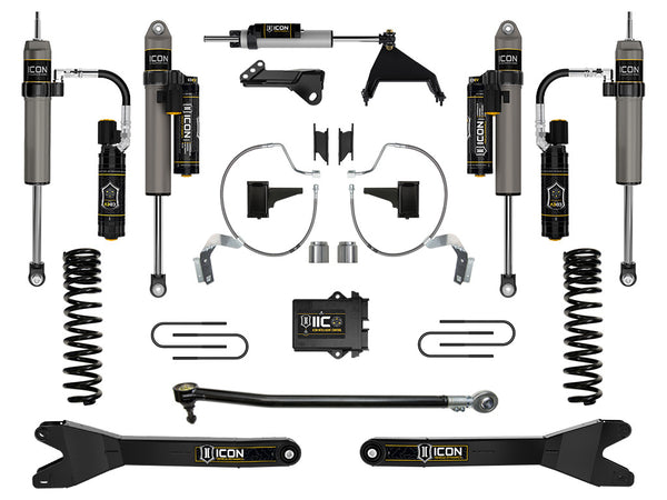 ICON 2023-2026 Ford F-250/F-350 Super Duty 4WD, Gas, 4.5" Lift, Stage 8 Suspension System w/ Radius Arms