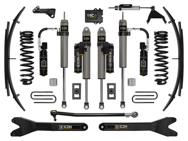 ICON 2023-2026 Ford F-250/F-350 Super Duty 4WD, Diesel, 2.5" Lift, Stage 6 Suspension System w/ Radius Arms an