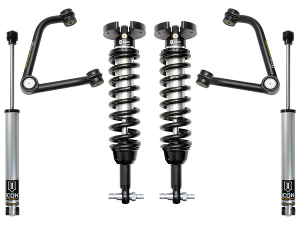 ICON Système de suspension Stage 2 2019-2026 Chevrolet Silverado 1500/GMC Sierra 1500, rehaussement de 1.5-3.5 po, tubulaire