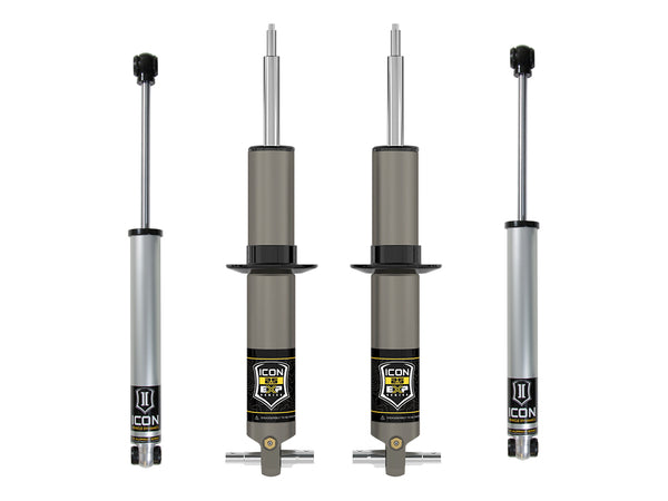 ICON 2019-2026 Chevrolet Silverado 1500/GMC Sierra 1500, 2.375-3.75" Lift, Stage 1 EXP Suspension System