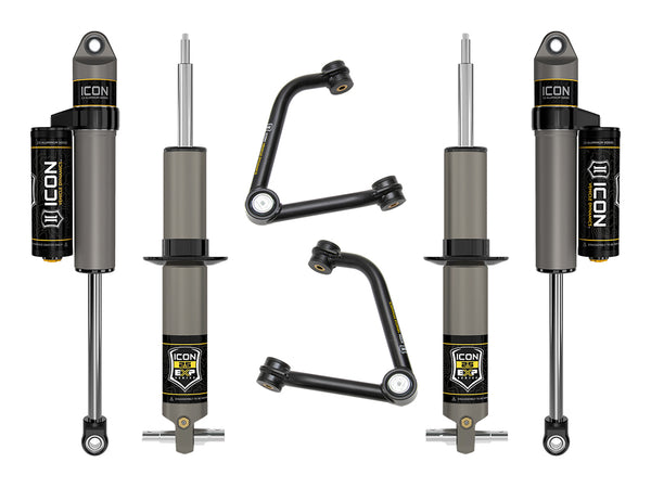ICON 2019-2026 Chevrolet Silverado 1500/GMC Sierra 1500, 2.375-3.75" Lift, Stage 3 EXP Suspension System, Tubu