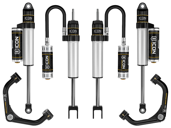 ICON 2020-2026 GM 2500/3500 HD, 0-2" Lift, Stage 2 Suspension System, Tubular