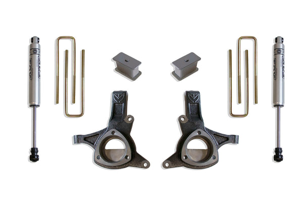 MaxTrac Ensemble de rehaussement 4.5 po (amortisseurs FOX) (bras en acier moulé)